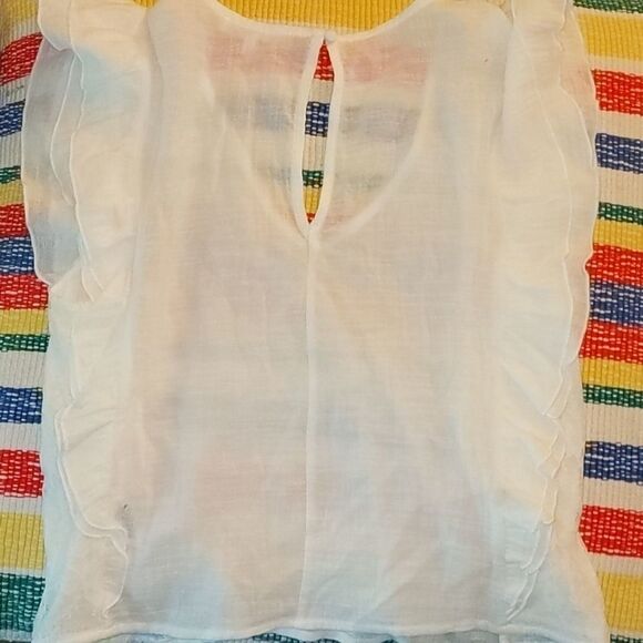 June‎ & Hudson women's sheer white top - Picture 5 of 9